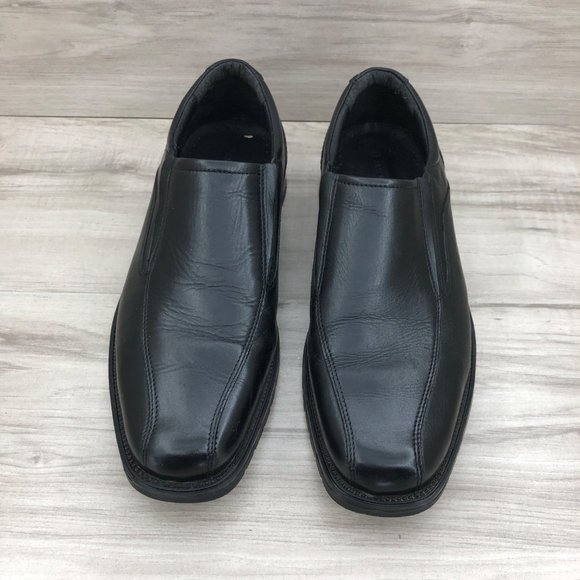 Franco Fortini Loafers Mens 9.5M Keith Black Leather Slip On Shoes main image 4